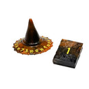 Polyhero Wizard d20 Wizard Hat and D2 Spellbook in Smoldering Ember