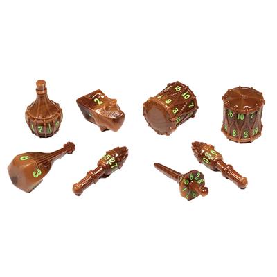 Polyhero Bard 8 dice Set Woodland Verse