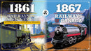 1861: Railways of the Russian Empire & 1867: Railways of Canada