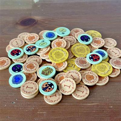 A Wild Venture - Wooden Tokens