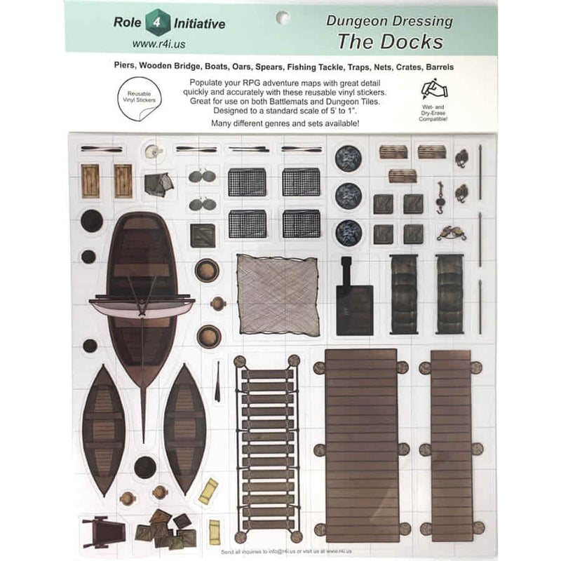 Dungeon Dressing: Dry-Erase Vinyl Stickers - The Docks