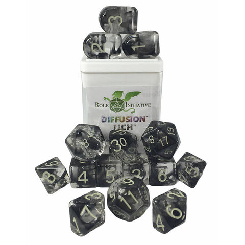Dice Set (15) - DIFFUSION LICH - arch'd4