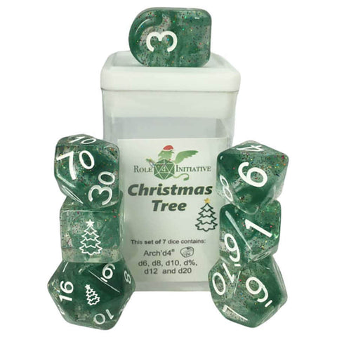 Dice Set (7) - Christmas Tree Arch'd4