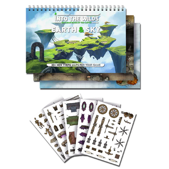 Into The Wilds: Battlemap Book - Earth & Sky