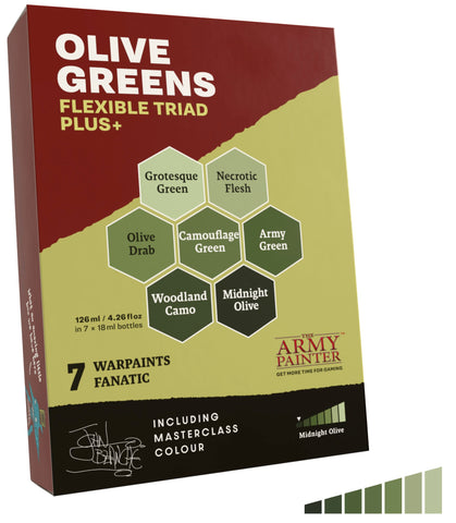 Warpaints Fanatic: Flexible Triad PLUS - Olive Greens