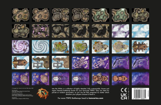 Into The Wilds: Battlemap Book - Earth & Sky