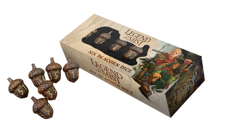 Legend in the Mist: Acorn D6 Dice Set