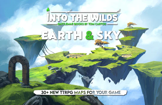 Into The Wilds: Battlemap Book - Earth & Sky