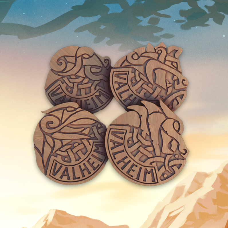 Valheim: Wooden Beer Coasters