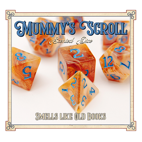 Mummy's Scroll Scented Dice
