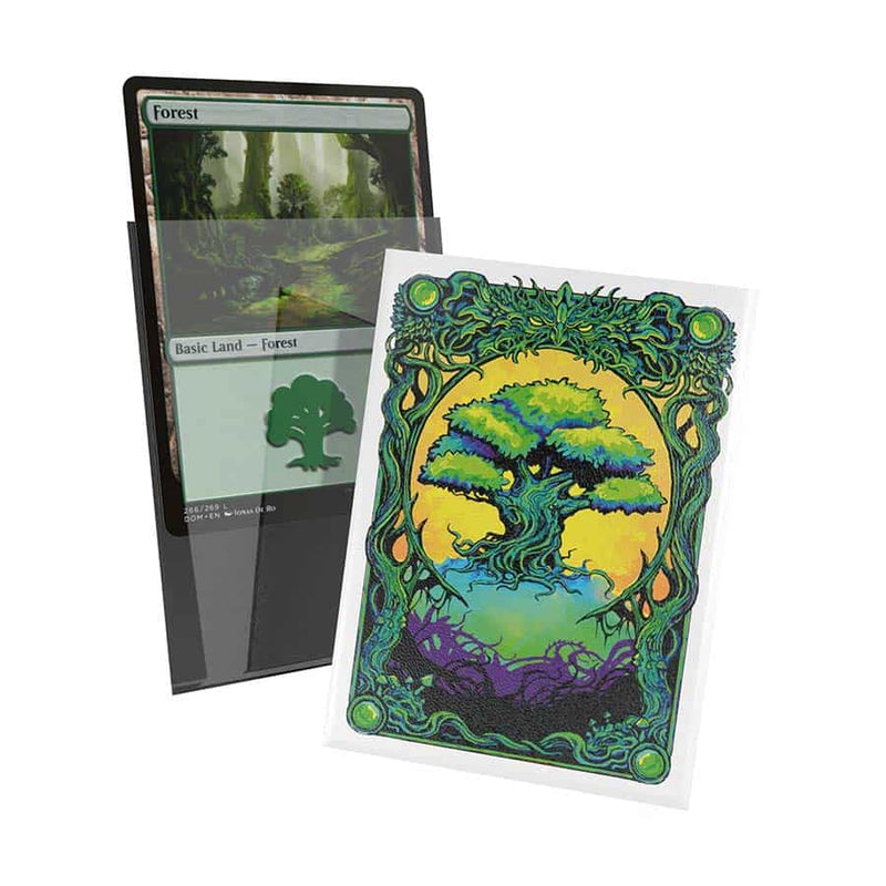 Sleeves Mana Token Forest Green