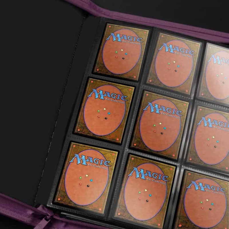 ULTRA PRO: VIVID COLLECTION: 9-POCKET ZIPPERED PRO-BINDER: MIDNIGHT PLUM