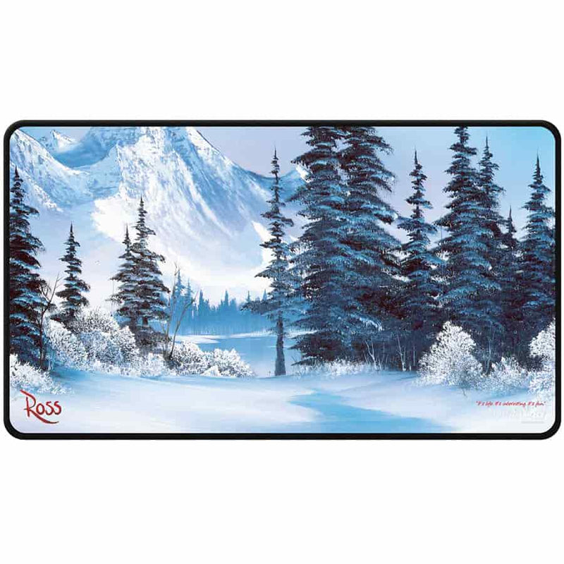 Ultra Pro: - Bob Ross - Stitched Winter Paradise Playmat