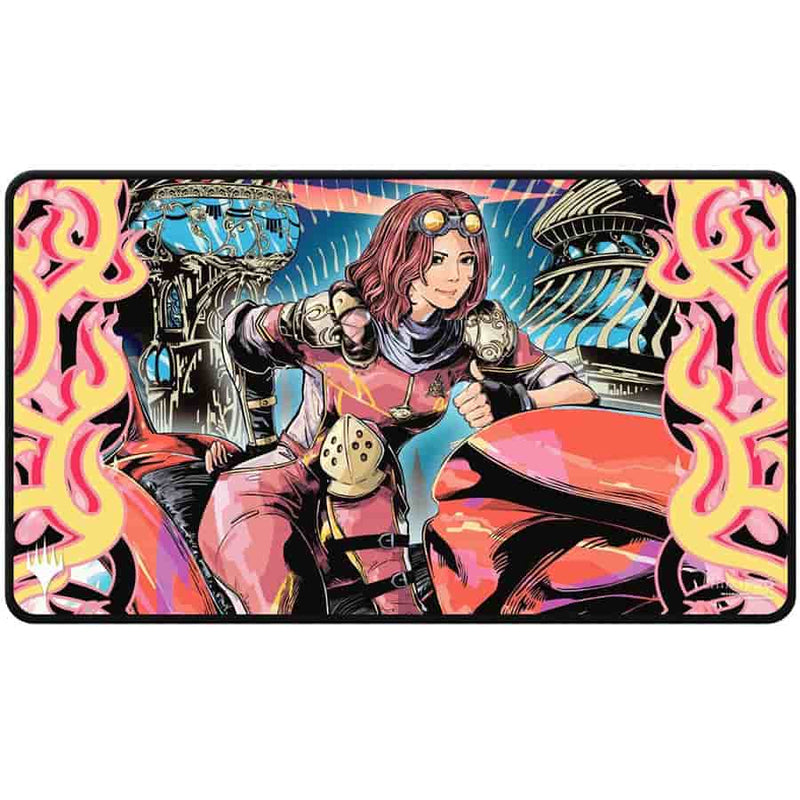 Chandra, Spark Hunter - UltraPRO Stitched Edge Playmat - Aetherdrift