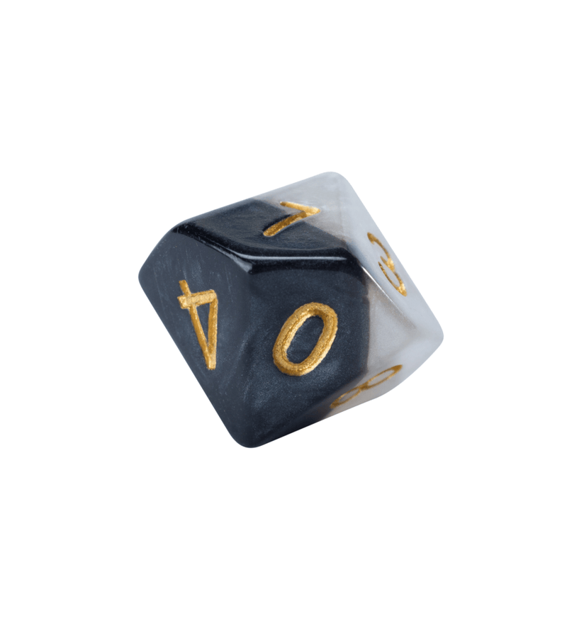 10d10 Dice Set: Halfsies Dice - 'Yin Yang'