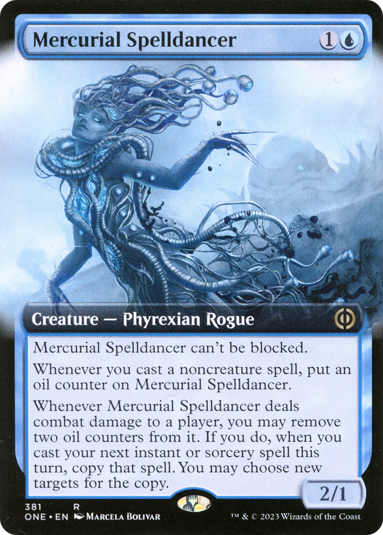 Mercurial Spelldancer (Extended Art) [Phyrexia: All Will Be One]