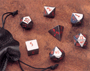 Gemstone Dice: Hematite - 7pc Set (14mm)