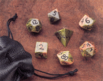 Gemstone Dice: Unikite - 7pc Set (12mm)