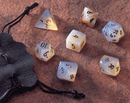 Gemstone Dice: Carnelian - 7pc Set (12mm)