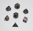 Gemstone Dice: Rhodonite - 7pc Set (16mm)