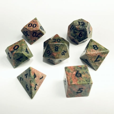 Gemstone Dice: Unikite - 7pc Set (16mm)