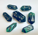 Crystal Dice: Oblivion Green - 7pc RPG Set