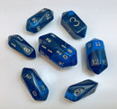 Crystal Dice: Oblivion Blue - 7pc RPG Set