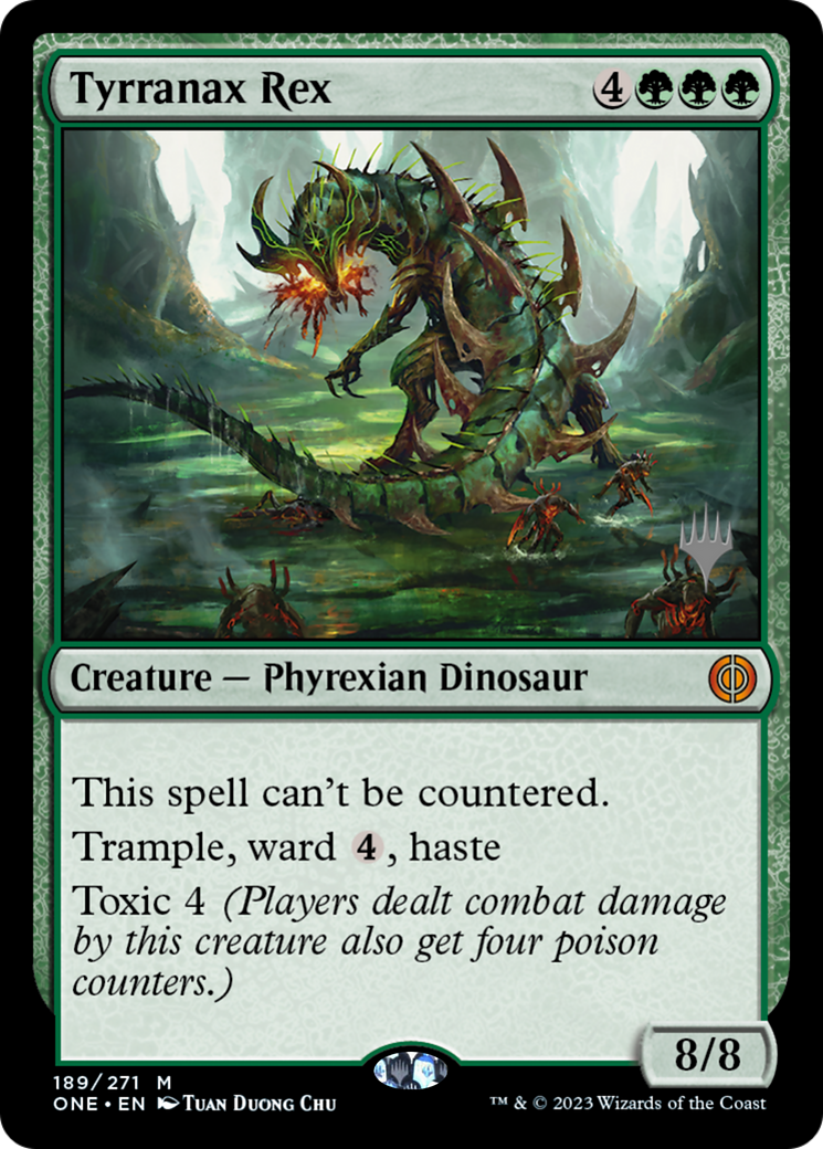 Tyrranax Rex (Promo Pack) [Phyrexia: All Will Be One Promos]