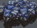 Picture of the Dice: Speckled Golden Cobalt 7 Dice Set - CHX25337