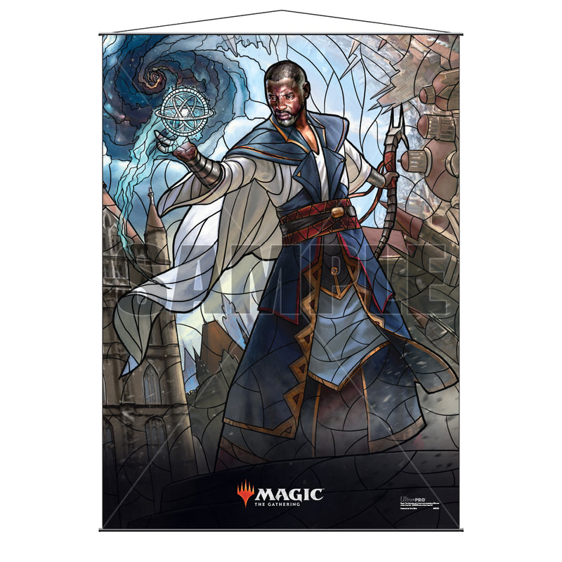 An image of the Stained Glass Planeswalkers Wall Scroll - Teferi