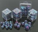 Picture of the Dice: Gemini Purple-Teal / Gold 7 Dice Set - CHX26449