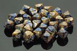 Picture of the Dice: Gemini 12mm Set of D6 Blue Gold with White 36 count - CHX26822