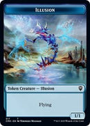 Illusion // Plant Double-sided Token [Commander Legends]