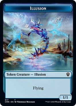 Illusion // Plant Double-sided Token [Commander Legends]