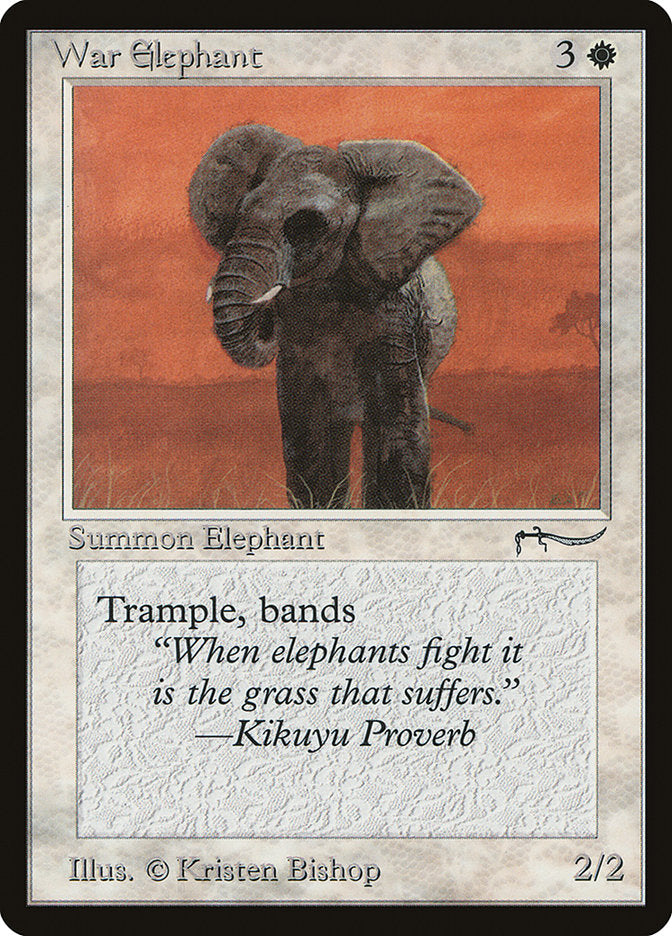War Elephant (Light Mana Cost) [Arabian Nights]