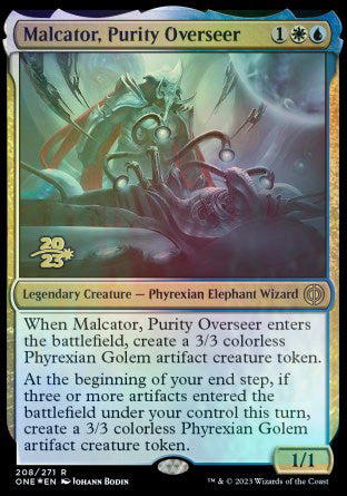 Malcator, Purity Overseer [Phyrexia: All Will Be One Prerelease Promos]