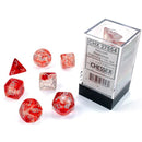 RPG Dice Set (7) - Nebula Red/Silver