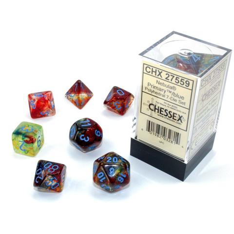 RPG Dice Set (7) - Nebula Primary/Blue