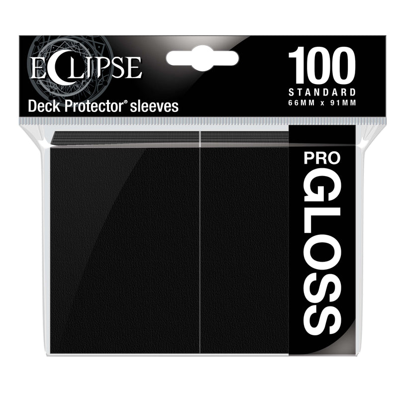Ultra PRO: Standard 100ct Sleeves - Eclipse Gloss (Jet Black)