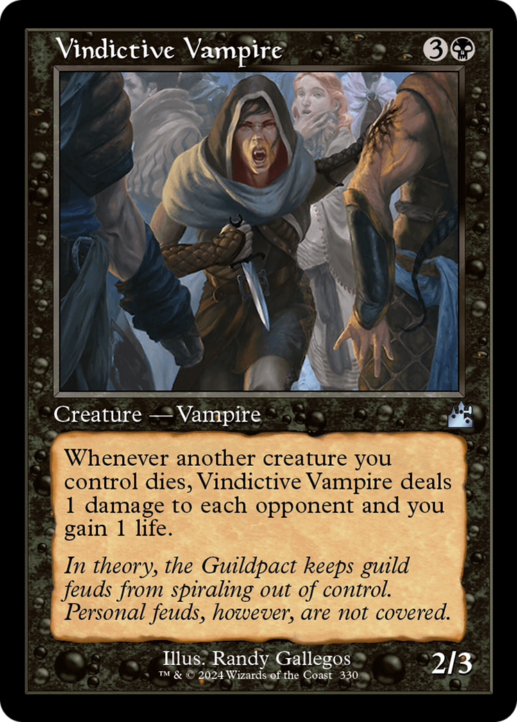 Vindictive Vampire (Retro Frame) [Ravnica Remastered]