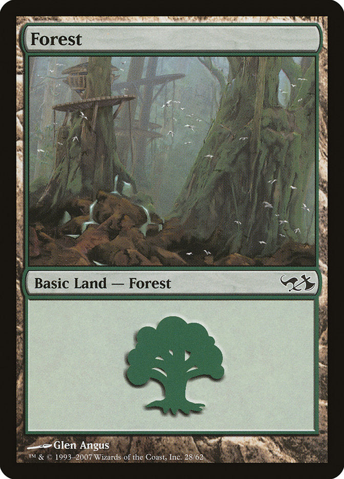 Forest (28) [Duel Decks: Elves vs. Goblins]