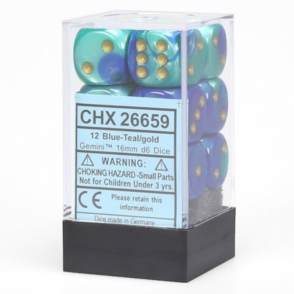 Picture of the Dice: CHX 26659 Blue-Teal/gold