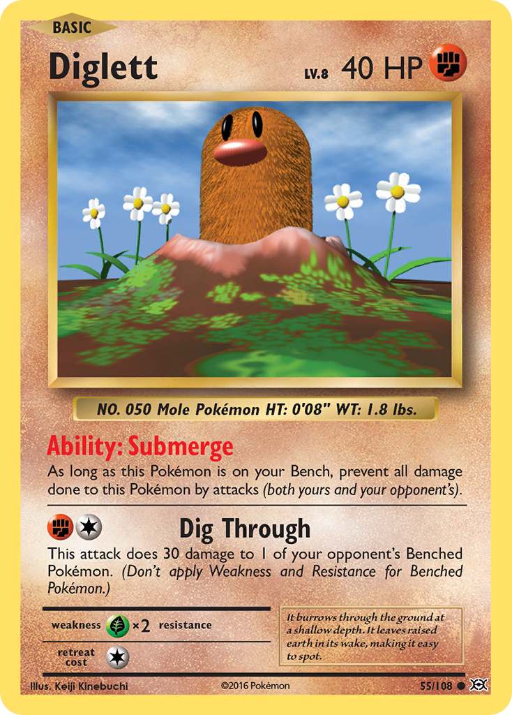 Diglett (55/108) [XY: Evolutions]