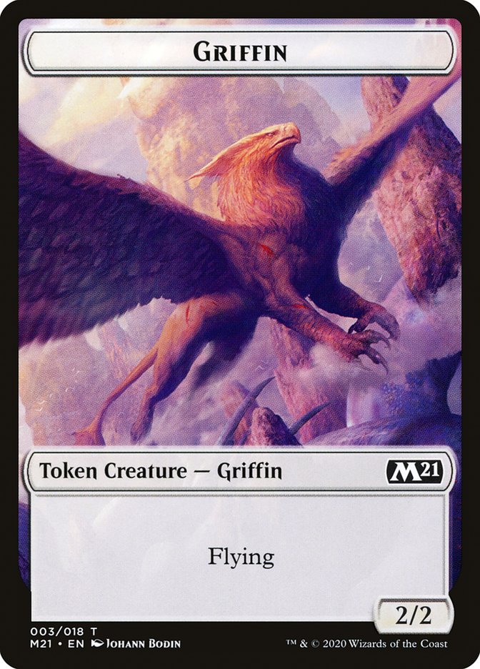 Goblin Wizard // Griffin Double-sided Token [Core Set 2021 Tokens]