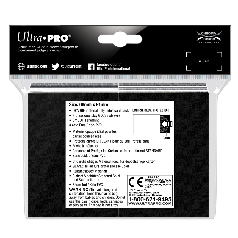 Ultra PRO: Standard 100ct Sleeves - Eclipse Gloss (Arctic White)