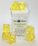 Dice Set (7) - Translucent Yellow