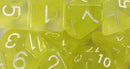 Dice Set (15) - Diffusion Ochre Jelly
