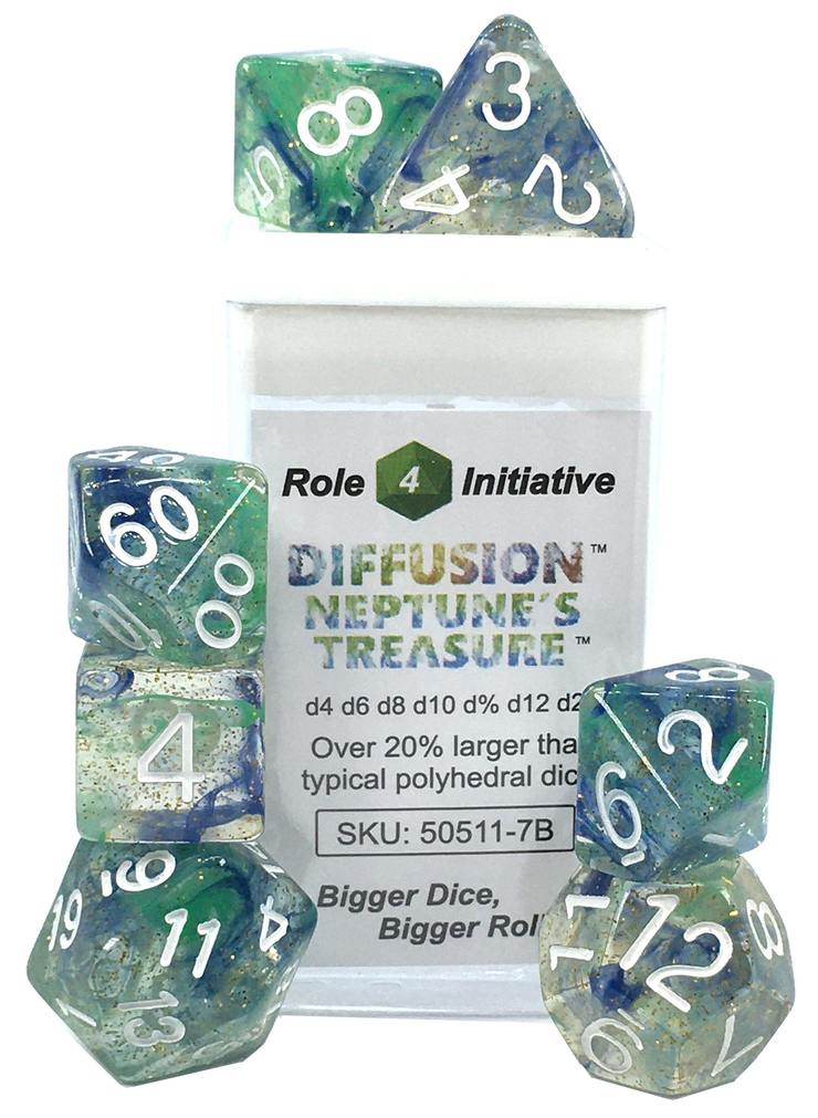 Dice Set (7) - Diffusion Neptune's Treasure - arch'd4