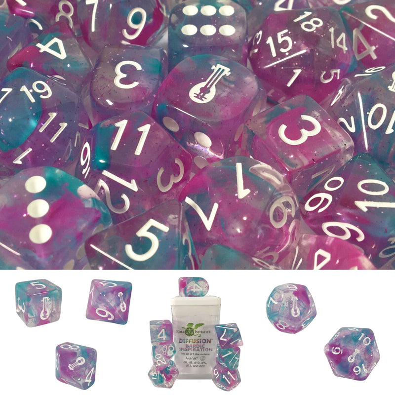 Dice Set (7) - Diffusion Bardic Inspiration w/ Arch'd4 and Symbols