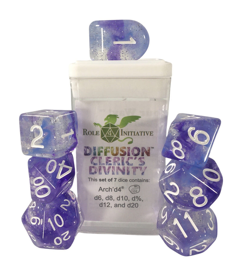 Dice Set (7) - Diffusion Clerics Divinity w/ Arch'd4